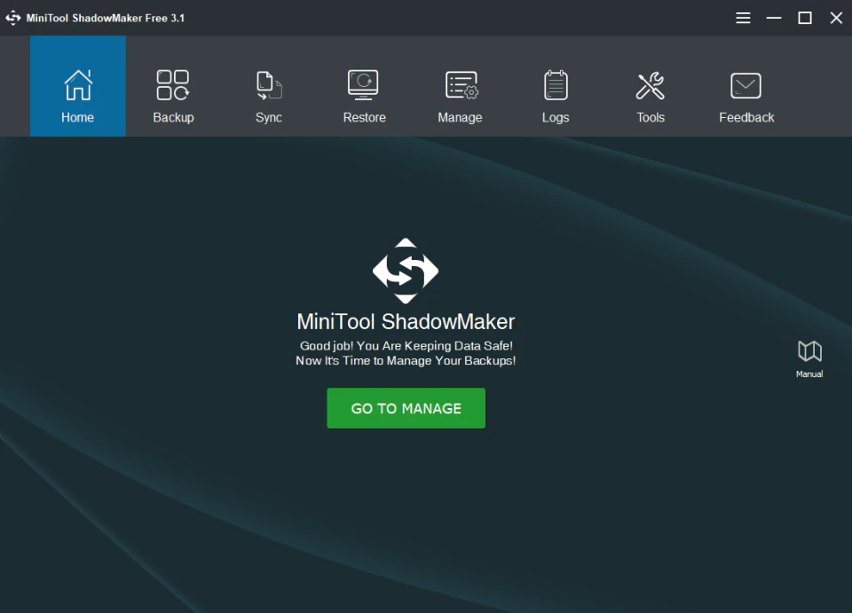 screenshot of MiniTool ShadowMaker